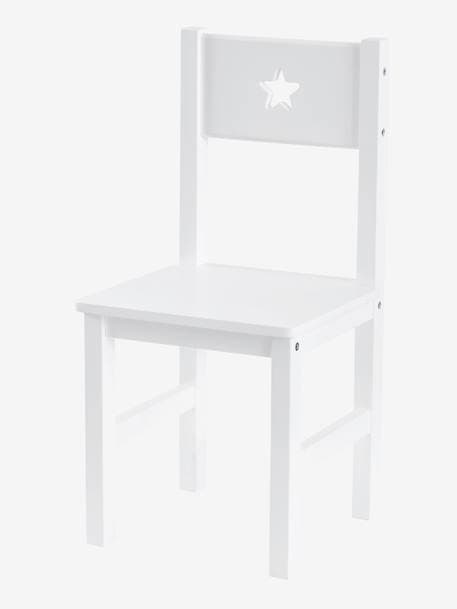Kinderstoel met hoogte 30 cm. SIRIUS Grijs+Wit - vertbaudet enfant 