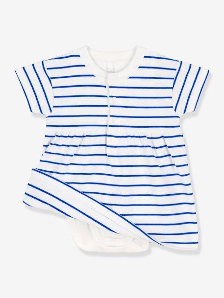 Jurk en body met korte mouwen PETIT BATEAU wit - vertbaudet enfant 