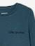 Personaliseerbare gekleurd T-shirt voor jongens met lange mouwen BLAUW+dennen+ECRU+groengrijs+lichtbruin+marineblauw - vertbaudet enfant 