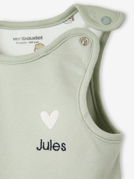 Personaliseerbare 5-delige geboorteset + tas blauwgroen - vertbaudet enfant 