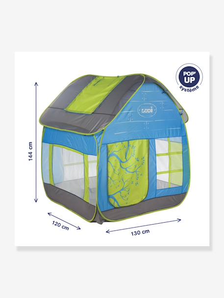 Anti-UV tent Huisje cottage LUDI blauw - vertbaudet enfant 