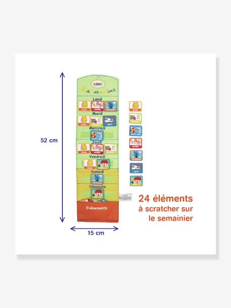 Basis- en weekkalender LUDI sinaasappel - vertbaudet enfant 