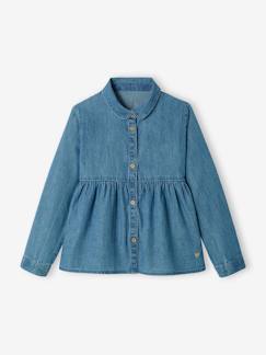 Meisje-Personaliseerbare luchtige denim meisjesblouse