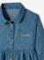 Personaliseerbare luchtige denim meisjesblouse stone - vertbaudet enfant 