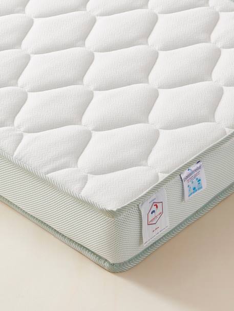 Thermoregulerend babymatras van gerecycled schuim wit - vertbaudet enfant 