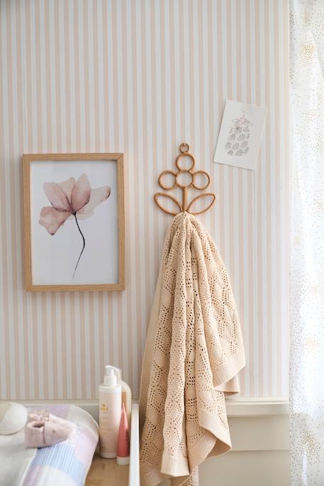 Rotan bloem kapstokhaak beige - vertbaudet enfant 