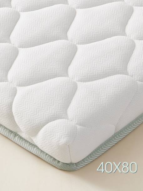 Thermoregulerend babymatras van gerecycled schuim wit - vertbaudet enfant 