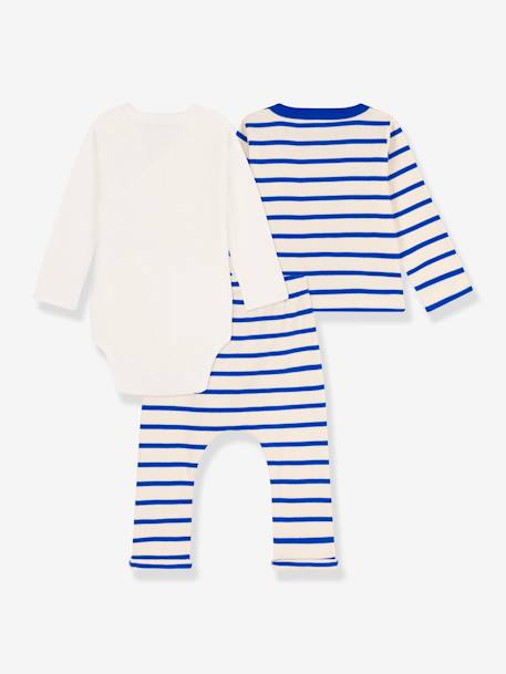 3-delige geboorteset in biologisch katoen PETIT BATEAU beige - vertbaudet enfant 