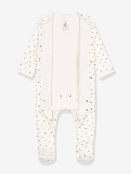 Bodyjama van biologisch katoen PETIT BATEAU wit - vertbaudet enfant 