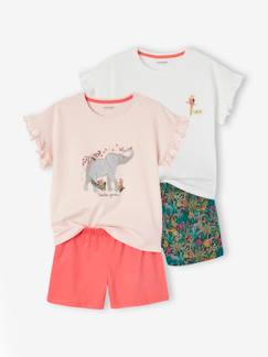 Set met 2 meisjespyjama's Basics "Wild"  - vertbaudet enfant