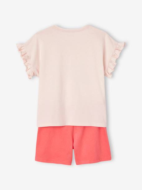 Set met 2 meisjespyjama's Basics 'Wild' rozen - vertbaudet enfant 