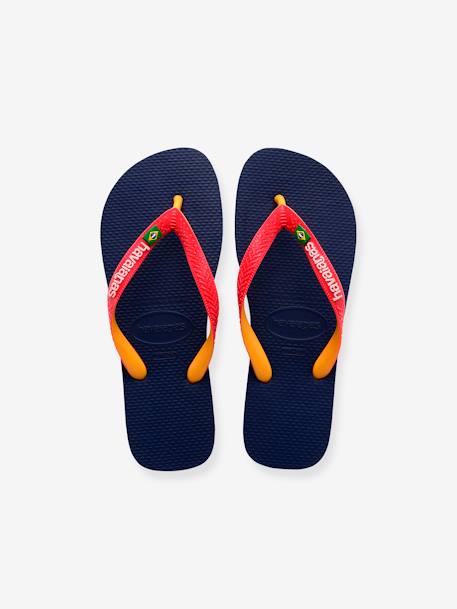 Teenslippers voor kinderen Brasil Mix HAVAIANAS¨ inktblauw+rozen - vertbaudet enfant 