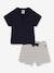 2-delige geboorteset PETIT BATEAU blauw - vertbaudet enfant 