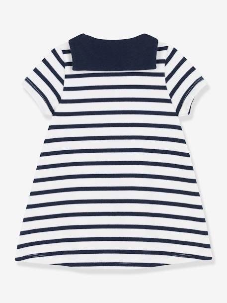 Katoenen jurk met korte mouwen PETIT BATEAU wit - vertbaudet enfant 