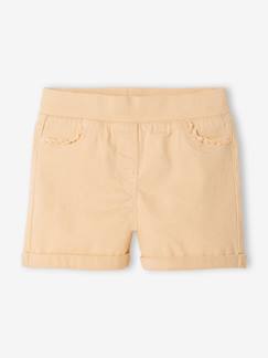 -Gebreide meisjesshort met macramé-bies