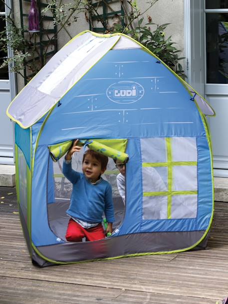 Anti-UV tent Huisje cottage LUDI blauw - vertbaudet enfant 