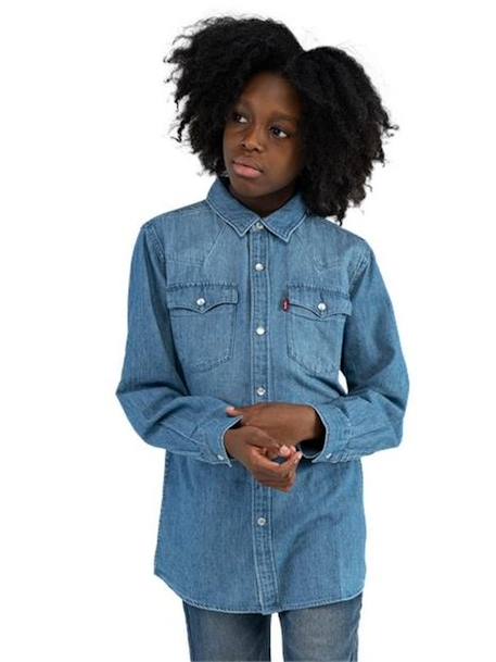 Hemd LEVI'S¨ Western Barstow turquoiseblauw - vertbaudet enfant 