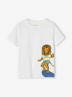 Jongens-T-shirt, poloshirt, souspull-Jongensshirt met leuk dierenmotief