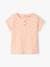 T-shirt van ribstof baby lichtroze - vertbaudet enfant 