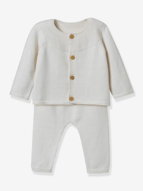 Gebreide babyset CYRILLUS ecru - vertbaudet enfant 