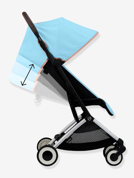 Compacte kinderwagen CYBEX Gold Orfeo grijs+turquoiseblauw - vertbaudet enfant 