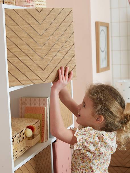 Boekenkast HORSE LIJN wit/hout - vertbaudet enfant 