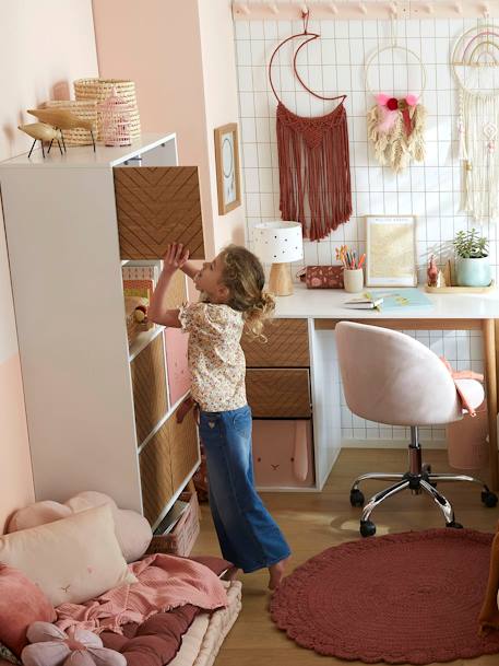 Bureau CHEVRONS-lijn wit/hout - vertbaudet enfant 