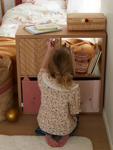 Deur voor vakkenkast vissengraat hout - vertbaudet enfant 