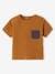 T-shirt baby's twee materialen karamel - vertbaudet enfant 