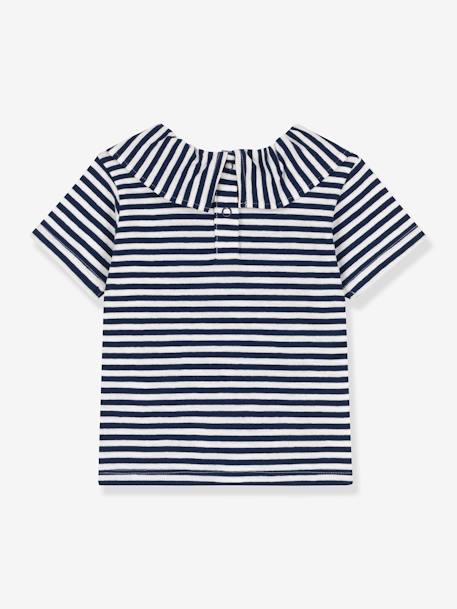 Bloesje met korte mouwen PETIT BATEAU blauw - vertbaudet enfant 