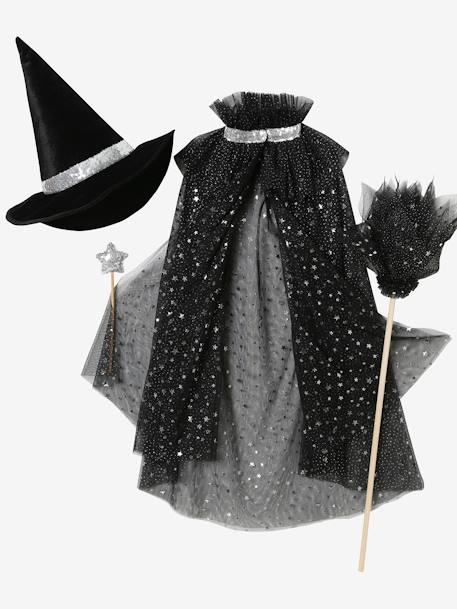 Cape met glitters + toverstok wit+zwart - vertbaudet enfant 