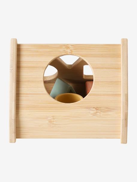 Driehoek van inzetvormen in hout en silicone beige - vertbaudet enfant 