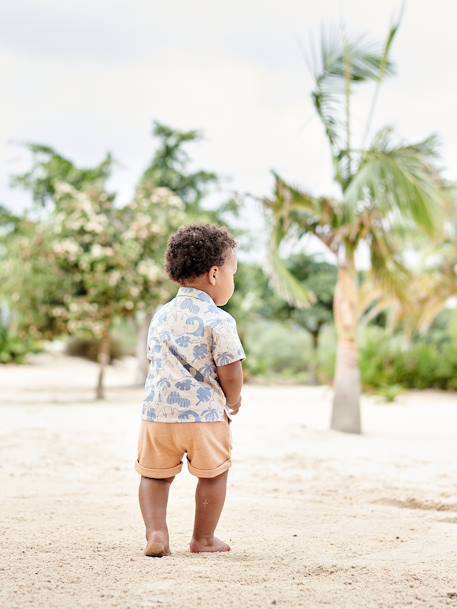 Babyblouse met korte mouwen beige - vertbaudet enfant 