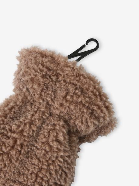 Berenset voor babyjongens met bivakmuts + snood + wanten van sherpa mokka - vertbaudet enfant 