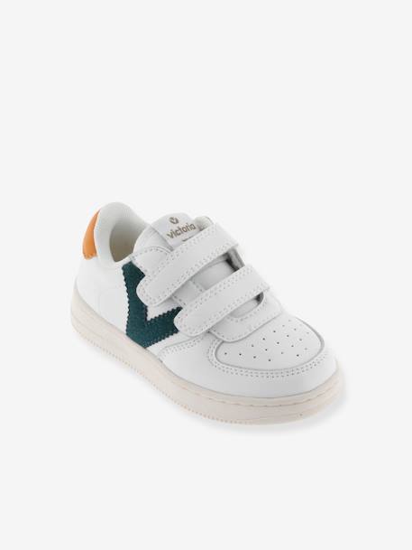 Kindersneakers Tiempo Efecto Piel & Color 1124104 VICTORIA® groen+kameel - vertbaudet enfant 