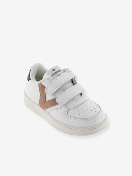 Kindersneakers Tiempo Efecto Piel & Color 1124104 VICTORIA® groen+kameel - vertbaudet enfant 