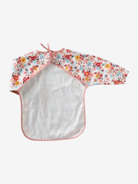 Slab lange mouwen meerkleurig+Plantenprint+roze (poederkleur)+Vichyblauw+vos - vertbaudet enfant 