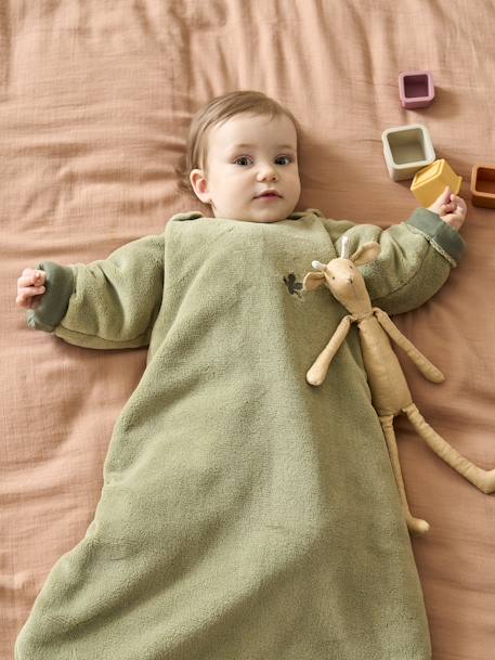 ALASKA Basics Fleece trappelzak grijs+groen+kaki+marineblauw+mosterdgeel+roze - vertbaudet enfant 