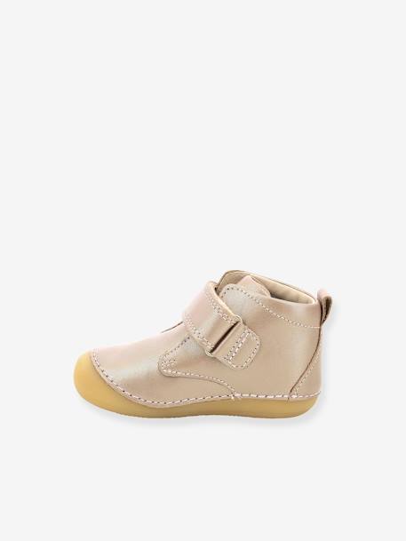 Leren babylaarsjes Sabio 584344-10 KICKERS® eerste stapjes rozen - vertbaudet enfant 