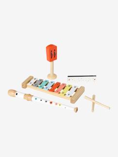 Speelgoed-Eerste levensjaren-Set van 4 FSC® houten muziekinstrumenten