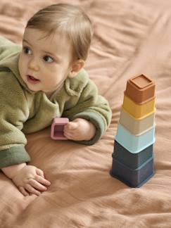 Speelgoed-Eerste levensjaren-Eerste speelgoed-Toren van siliconenblokjes