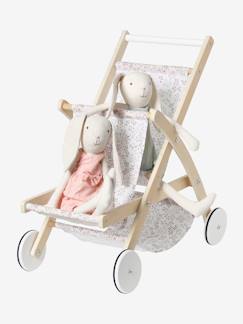Speelgoed-Poppen-Poppen en toebehoren-Dubbele kinderwagen pop van FSC®-hout