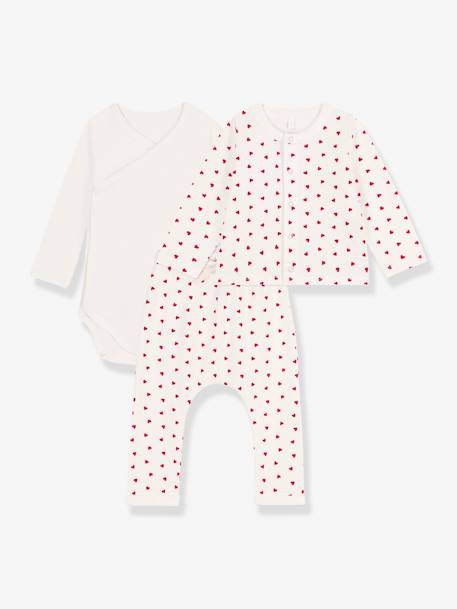 Geboorteset in biologisch katoen PETIT BATEAU wit - vertbaudet enfant 