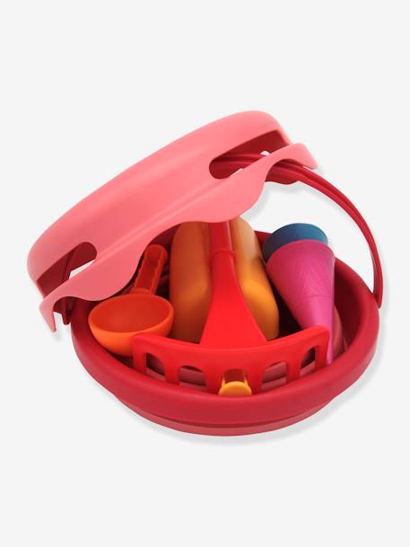 Set van 7 strandspellen COMPACTOYS geel+rood - vertbaudet enfant 