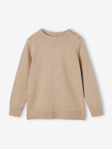 Jongenstrui van getwijnd tricot marineblauw+zandbeige - vertbaudet enfant 