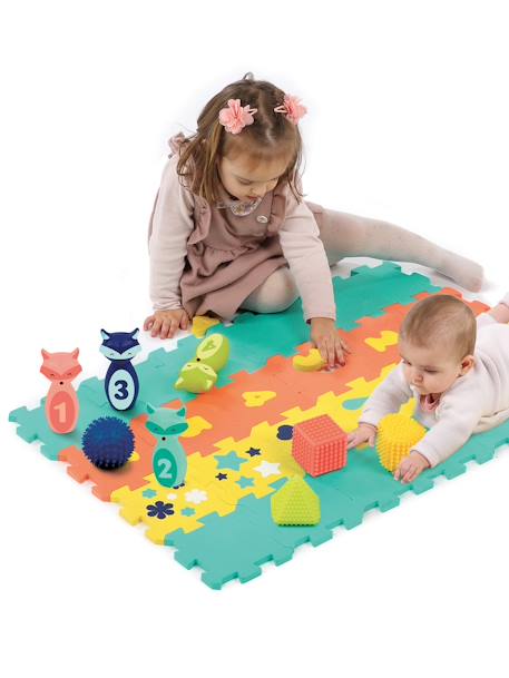 Activiteitenkoffer tapijt kegels en vormen LUDI meerkleurig - vertbaudet enfant 