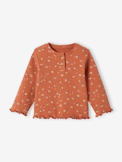 Baby-T-shirt van ribtricot baby lange mouwen