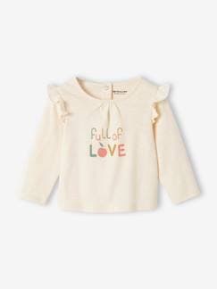 -Bedrukt baby-T-shirt met lange mouwen