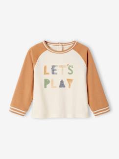 Colourblock T-shirt baby lange mouwen  - vertbaudet enfant