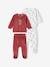 Set van 2 fluwelen 'bolide' babypyjama's terracotta - vertbaudet enfant 